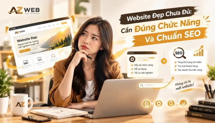 Website dep chua du can dung chuc nang phuc vu kinh doanh va chuan SEO